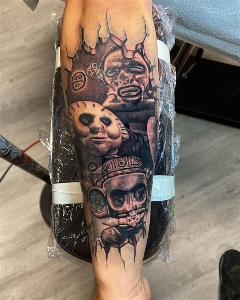 see no evil tattoo|More.